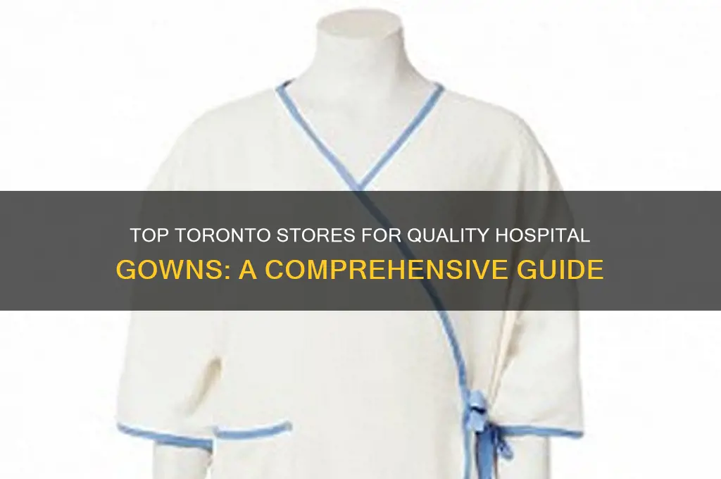 where to buy hospital gowns in toronto
