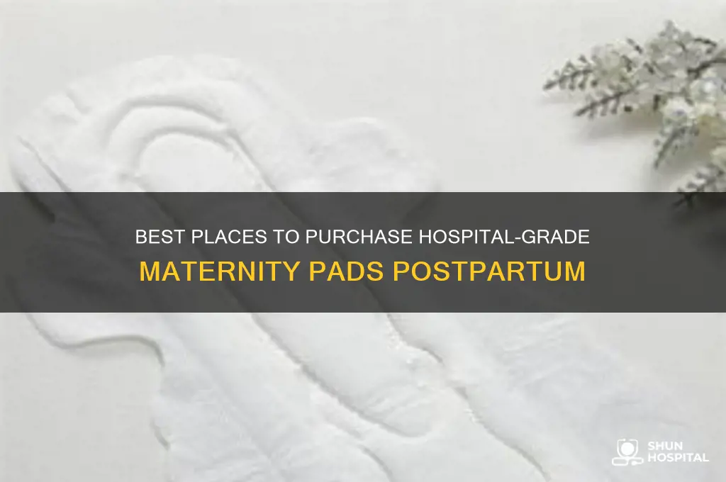 where to buy hospital grade maternity pads