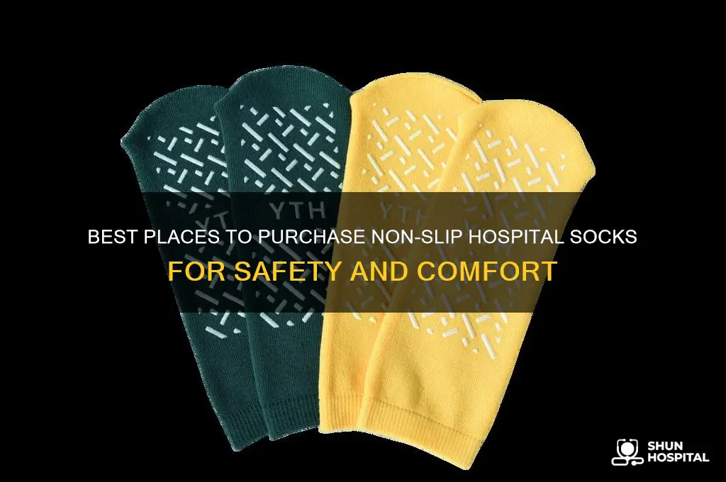 where to buy non slip hospital socks