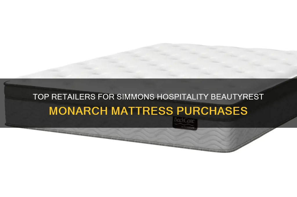 where to buy simmons hospitality beauty rest monarch mattress