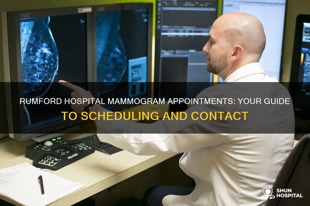 where to call for a mammogram at rumford hospital