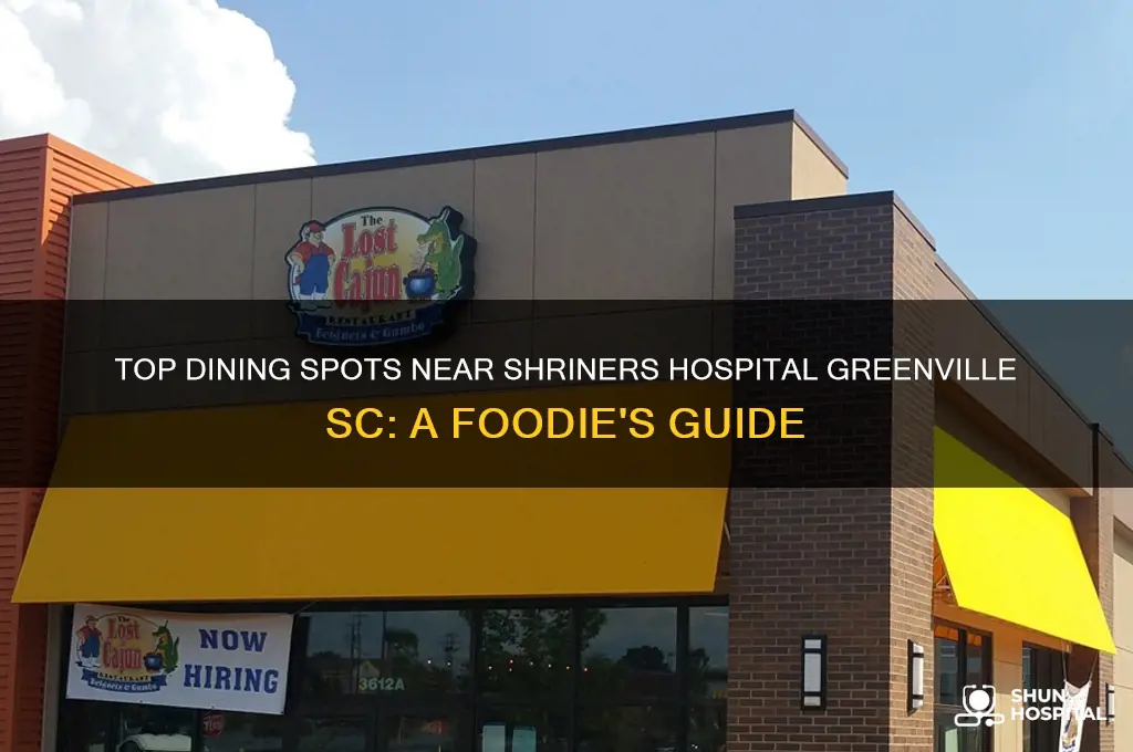 where to eat near the shriners hospital greenville sc