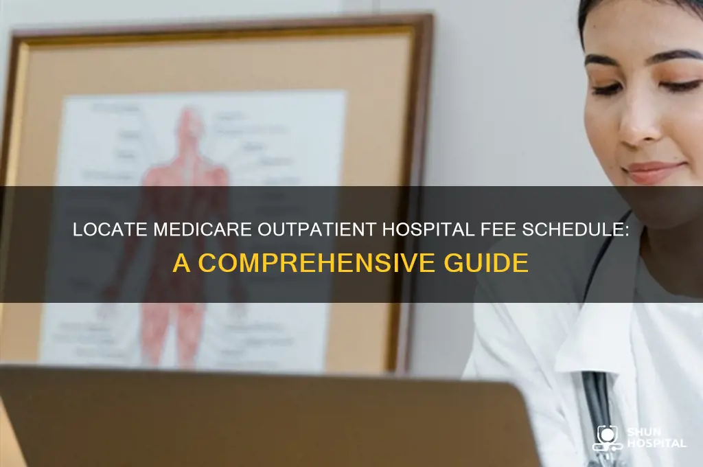 where to find medicare fee schedule for outpatient hospital
