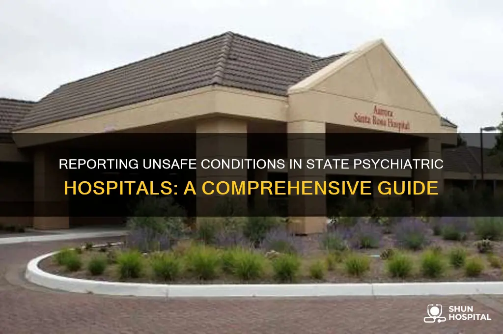 where to report state psychiatric hospital