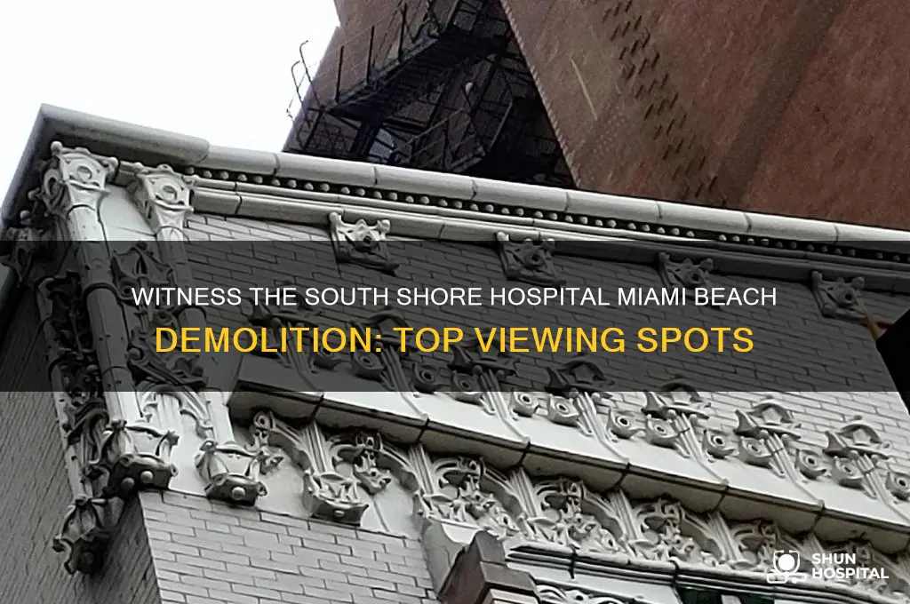 where to watch demolition of south shore hospital miami beach