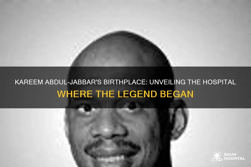 where was kareem abdul jabbar born hospital