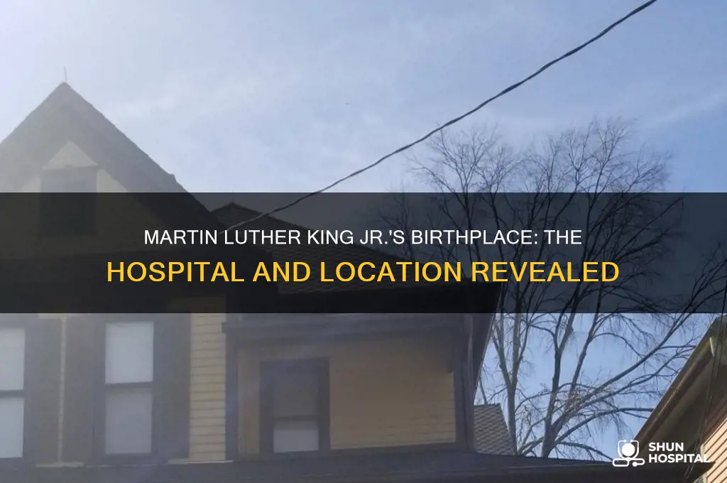 where was martin luther king born hospital