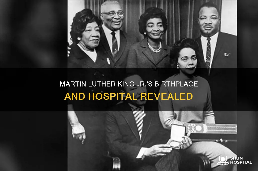 where was martin luther king jr born and what hospital