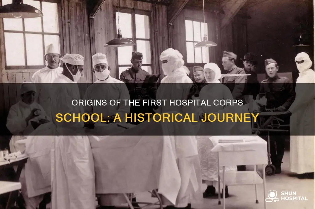 where was the first hospital corps school