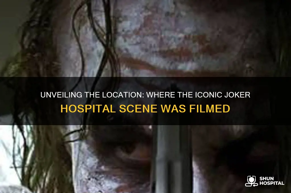 where was the joker hospital scene filmed