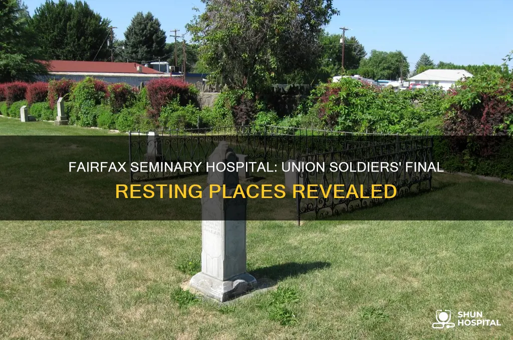 where were union soldiers buried from fairfanx seminary hospital