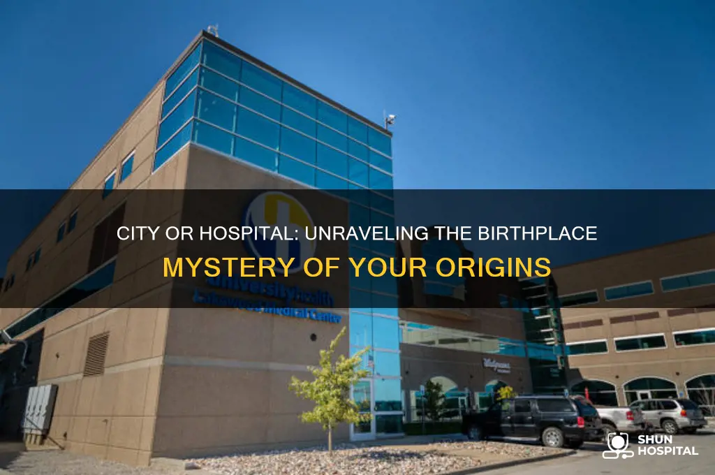 where you were born city or hospital