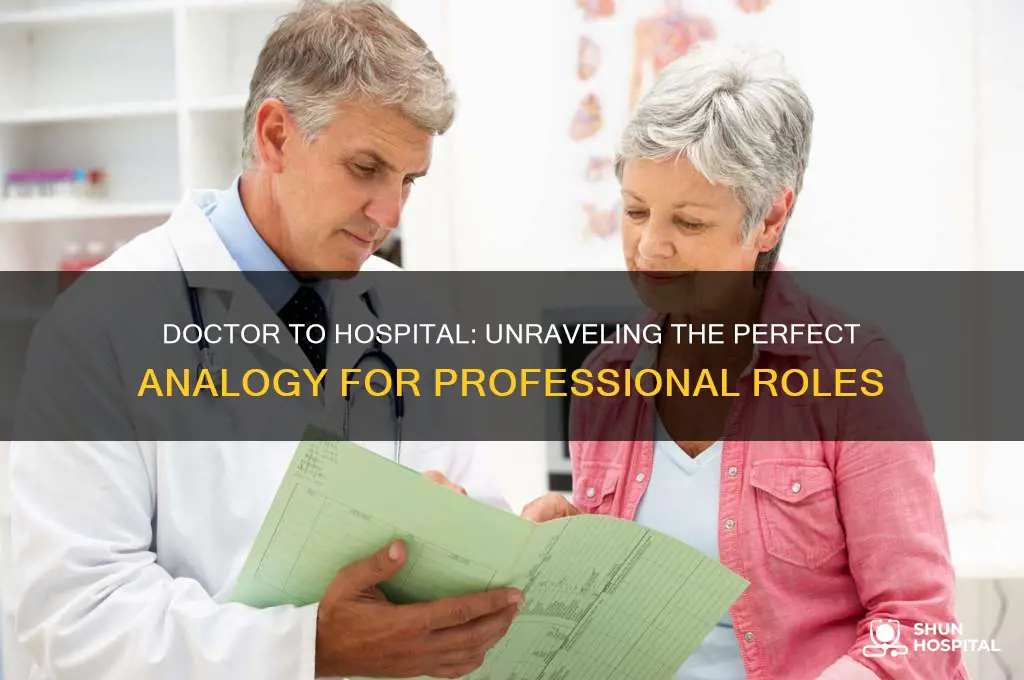 which analogy is correct doctor is to hospital as