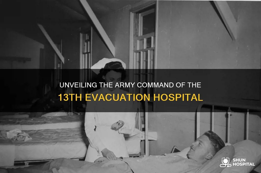 which army command did the 13th evacuation hospital belong to