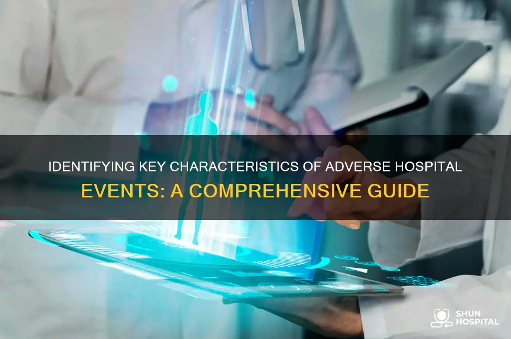 which characteristic is typical of an adverse hospital event