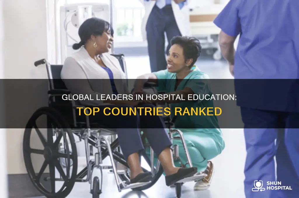 which countries has the hospital ghest education