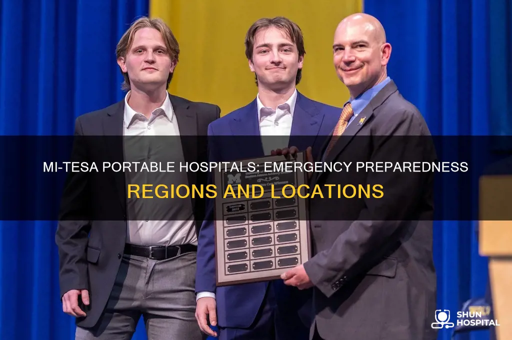 which emergency preparedness regions are the mi-tesa portable hospitals located