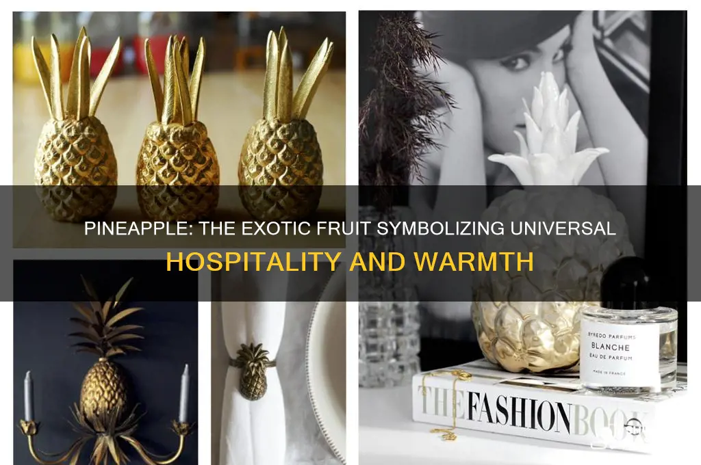 which exotic fruit is considered the universal symbol of hospitality