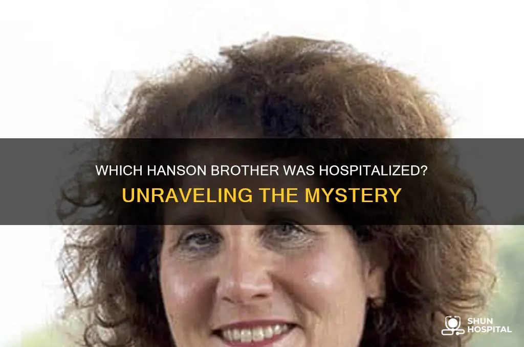 which hanson brother was in the hospital