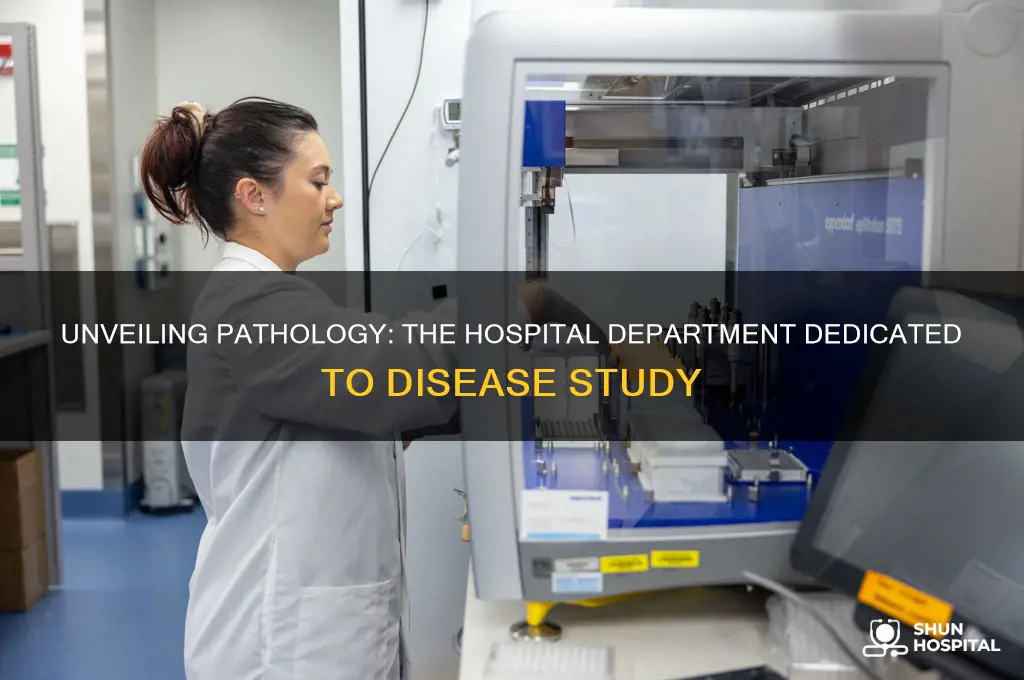 which hospital department specializes in the study of disease