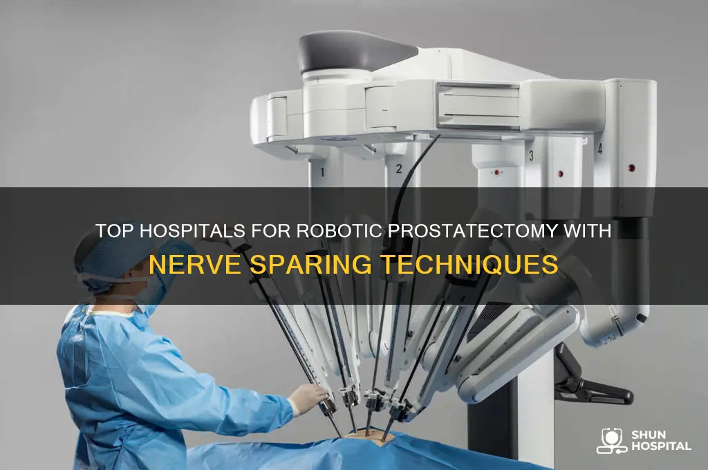 which hospital does most robotic prostatectomy with nerve sparing