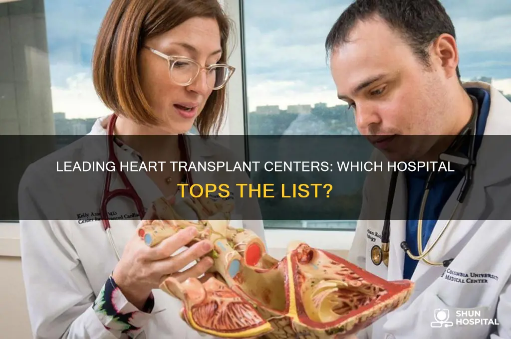 which hospital does the most heart transplants