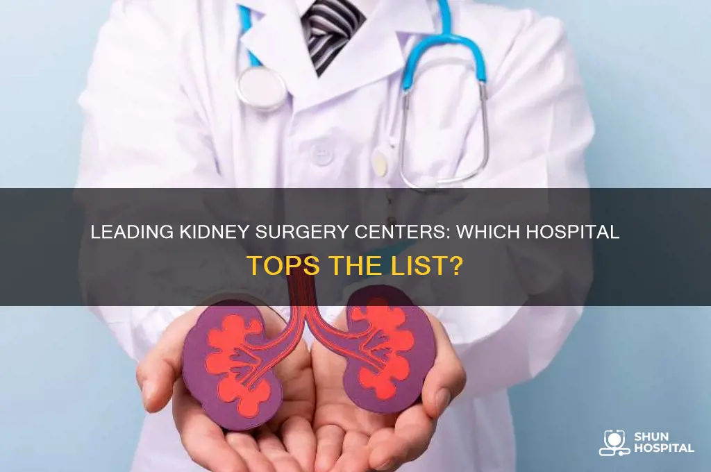 which hospital does the most kidney surgery