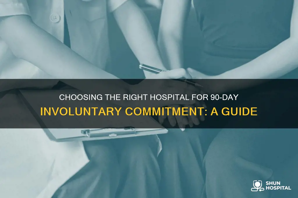 which hospital for 90 day involuntary commitment
