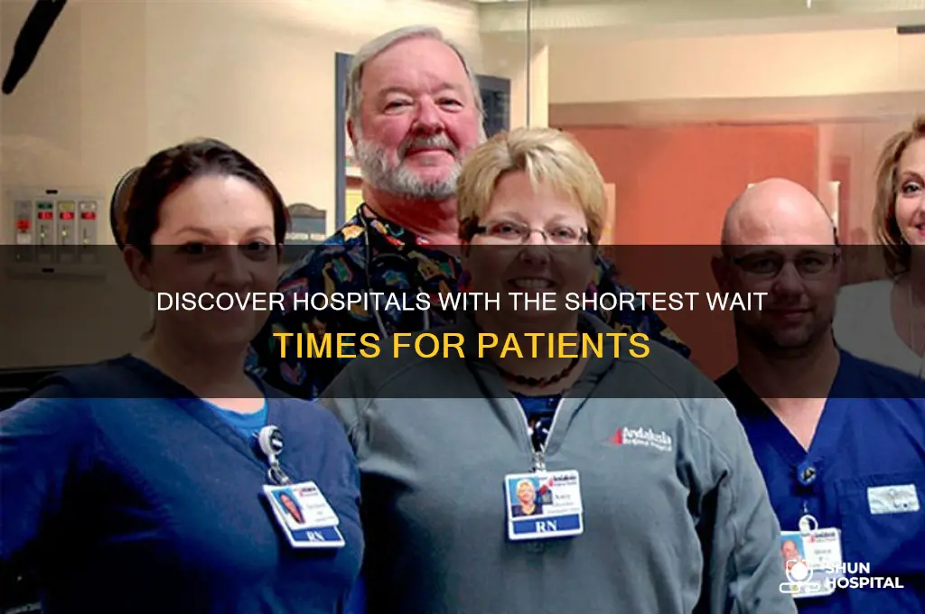 which hospital has the least waiting time