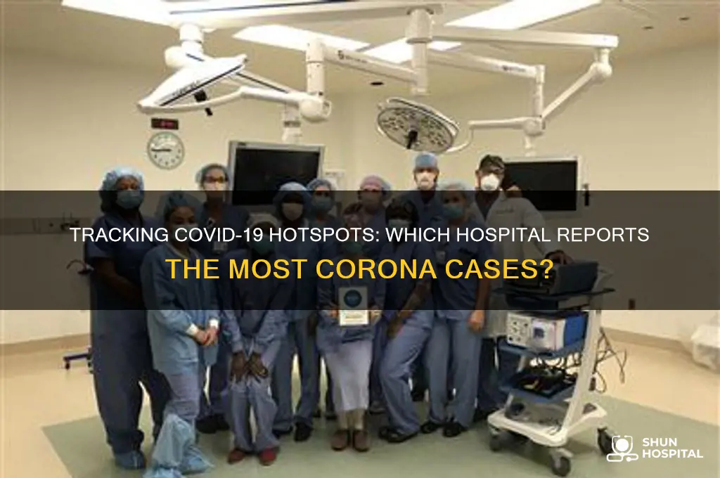 which hospital has the most corona cases