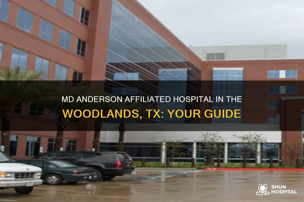 which hospital in the woodlands tx has md anderson