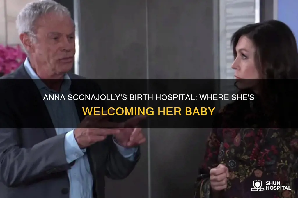 which hospital is anna sconajolly giving birth
