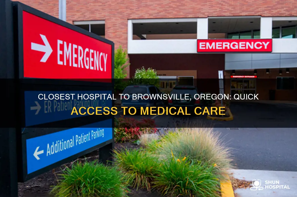 which hospital is closest to brownsville oregon