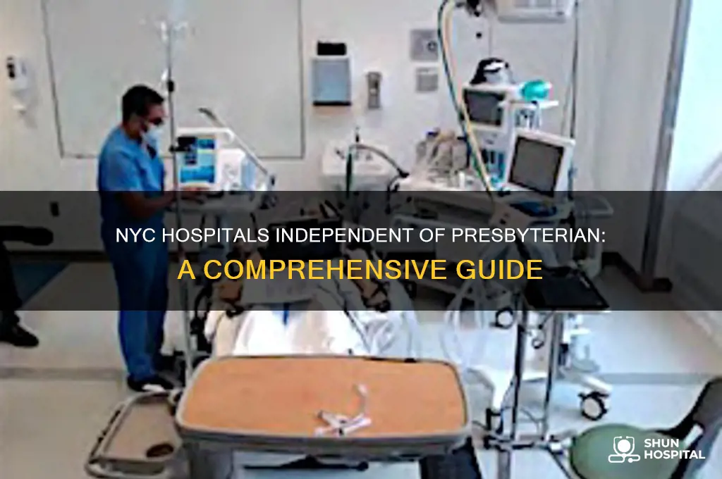 which hospital is non affiliated with presbyterian hospital in nyc