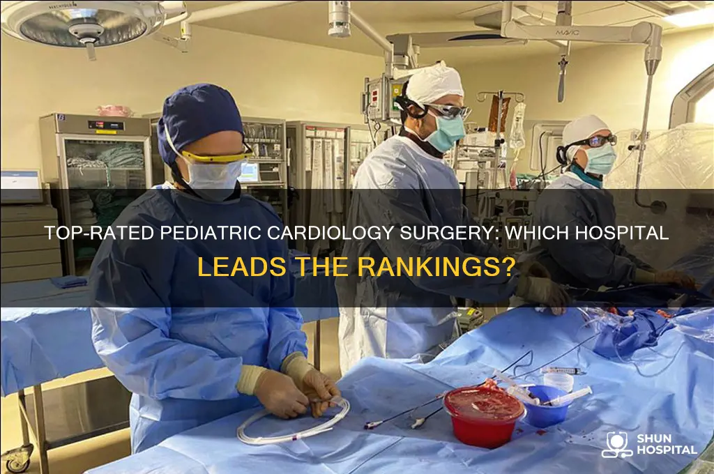 which hospital is rated 1 for pediatric caduology surgery