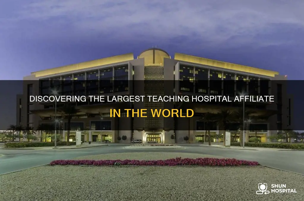 which hospital is the largest teaching affilitate