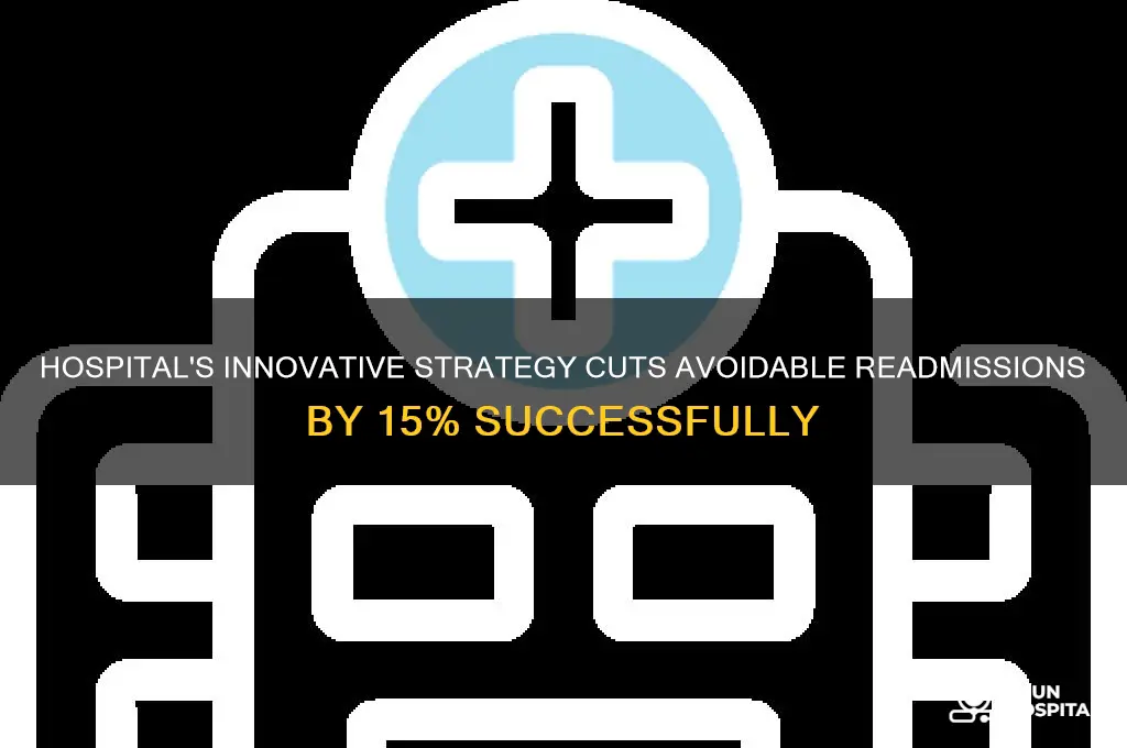 which hospital showed it reduced avoidable readmissions by 15
