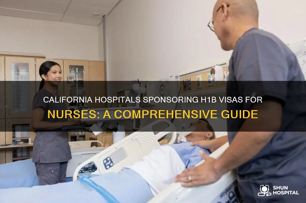 which hospital sponsor nurses for h1b visa in california