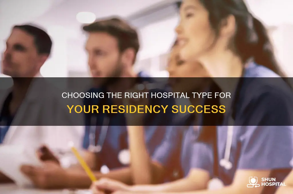 which hospital types are best for residency