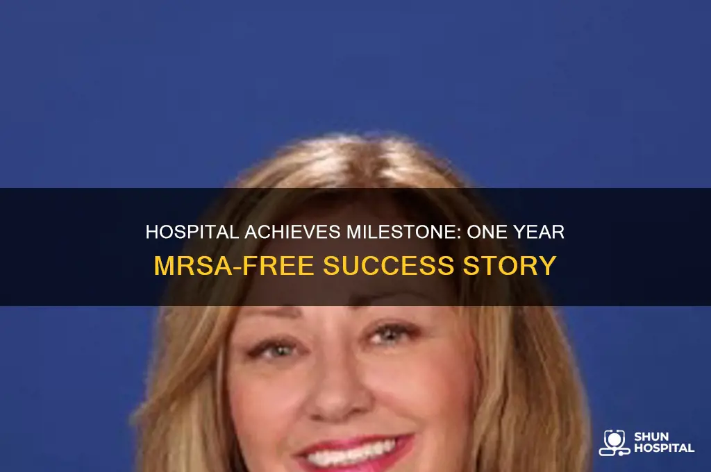 which hospital went a year without mrsa