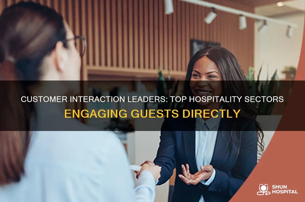 which hospitality industry interact most with customers