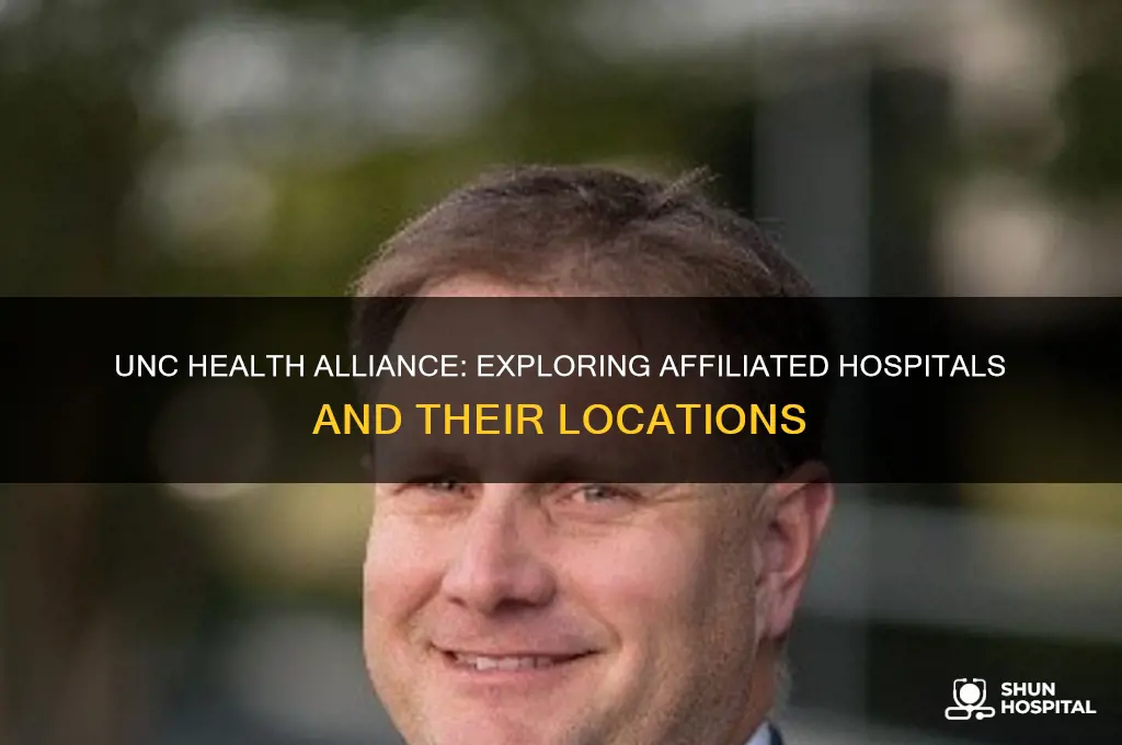 which hospitals are part of the unc health alliance