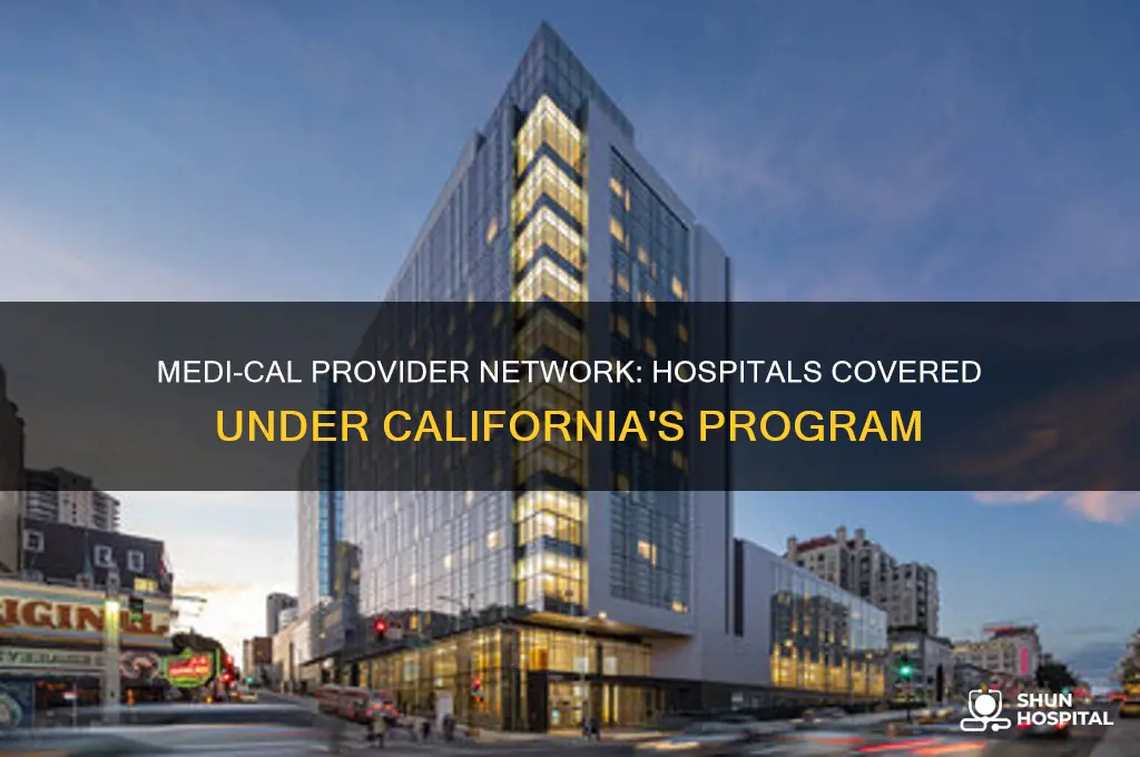 which hospitals covered under medi-cal provider
