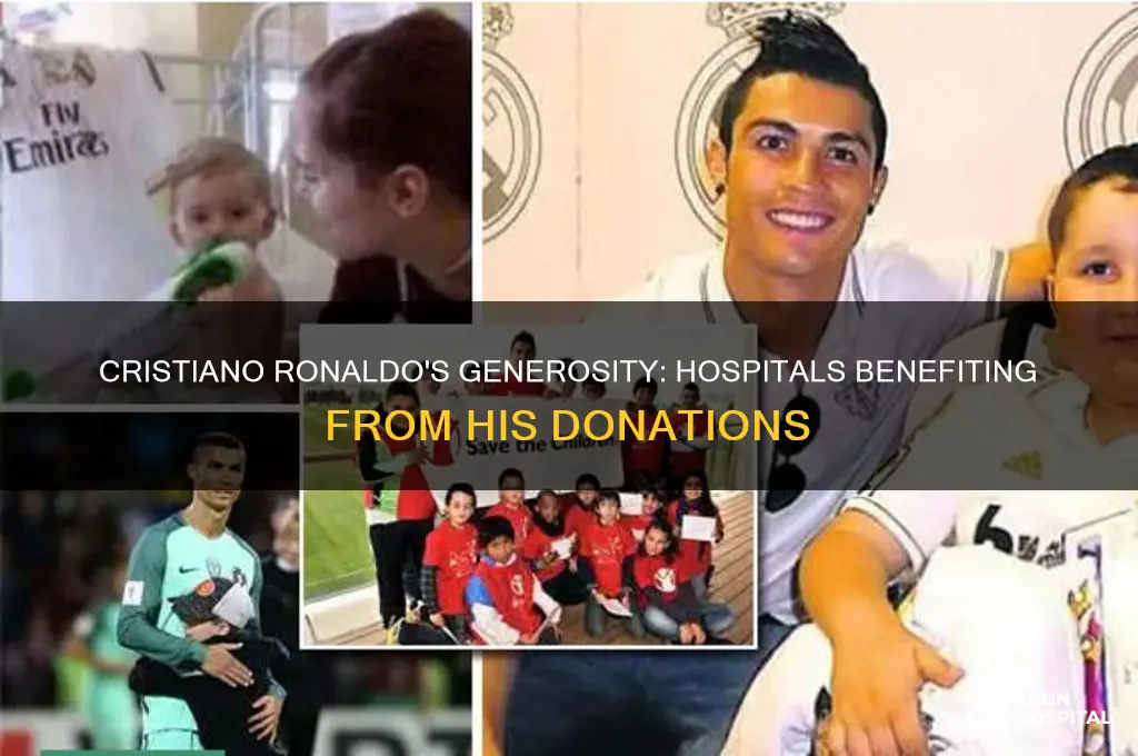which hospitals has cristiano ronaldo donated to