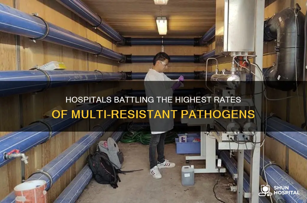 which hospitals have highiesr problem with multri resistant pathogens