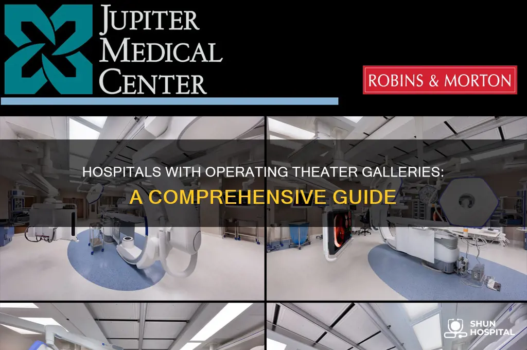 which hospitals have operating theaters with galleries