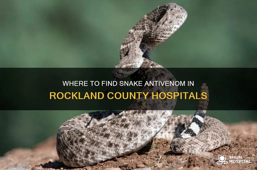 which hospitals have snake antivenom rockland county