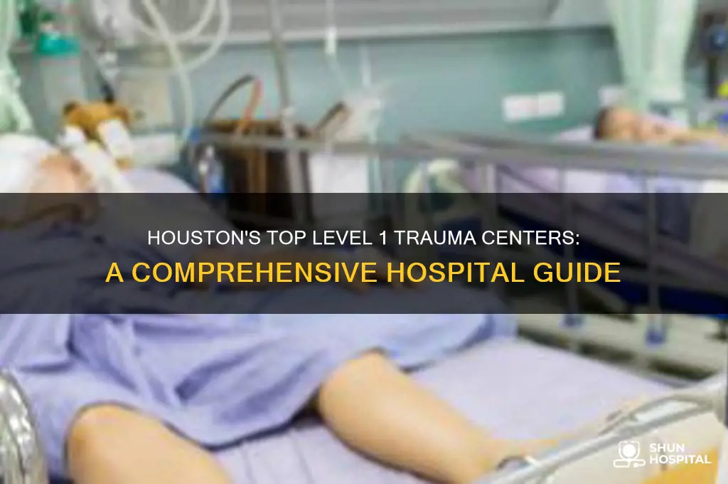 which hospitals in houston are level 1 trauma centers