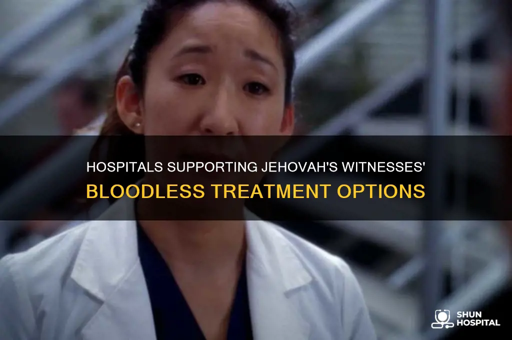 which hospitals support the blood issue for jehovah