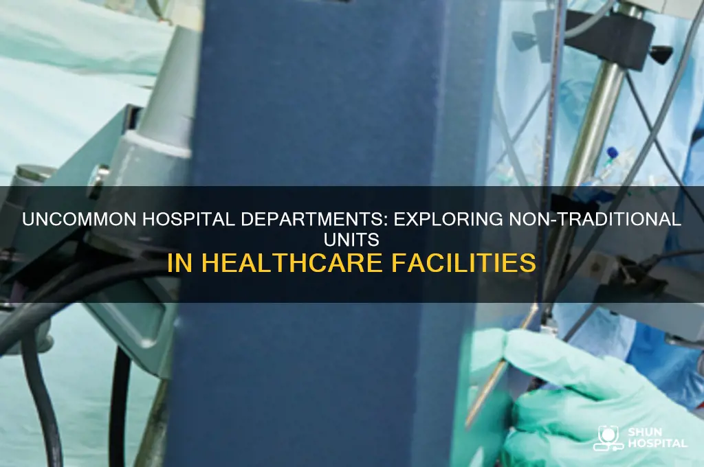 which is not a typical department of the hospital